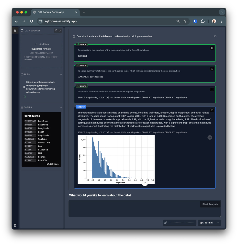 SQLRooms preview