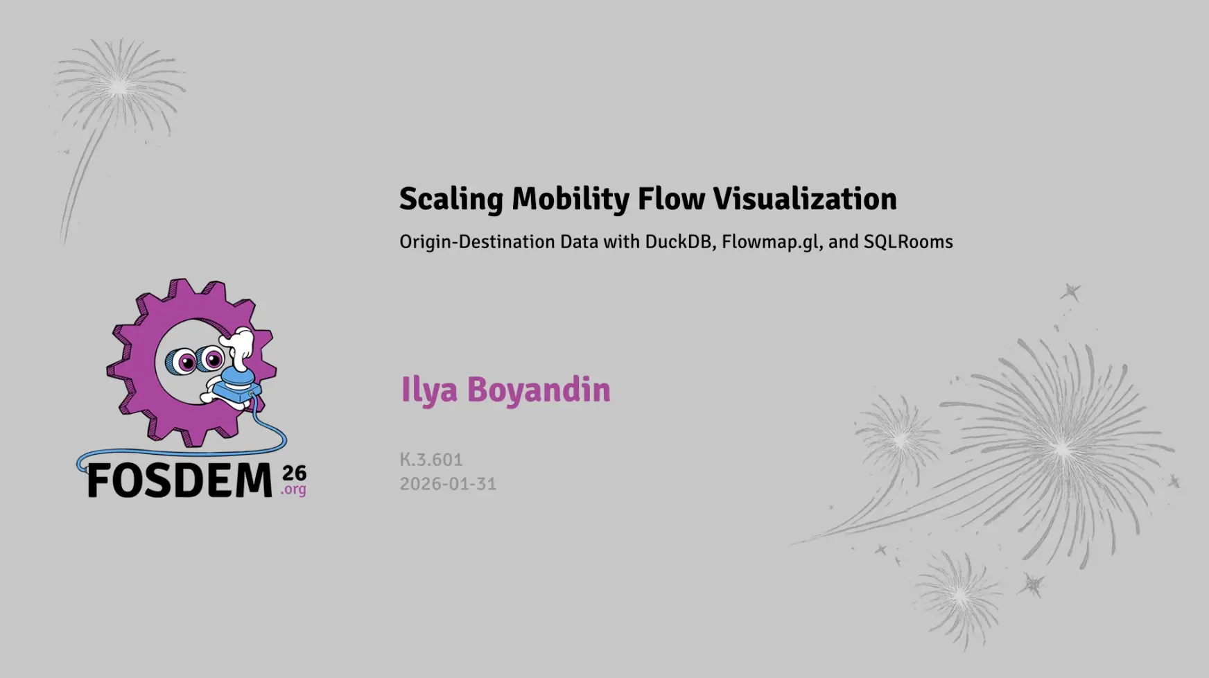 FOSDEM 2026: Mobility Flow Visualization preview